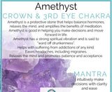 Amethyst & Crystal Quartz Stretch Bracelet! Handmade w/ Real Crystals!