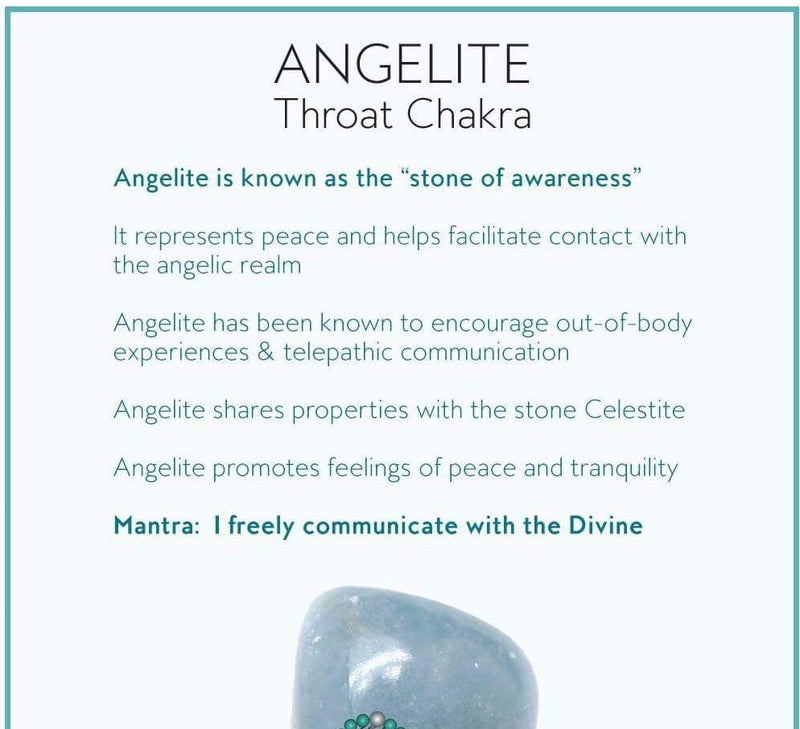Angelite Celestite & Crystal Quartz Bracelet! Genuine Gemstones!