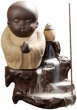 Buddha Style Clay Incense Waterfalls