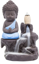 Buddha Style Teal Incense Waterfalls