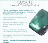 Rainbow Fluorite & Crystal Quartz Stretch Bracelet! Natural Gemstones!