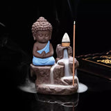 Buddha Style blue Incense Waterfalls