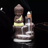 Buddha Style Yellow Incense Waterfalls